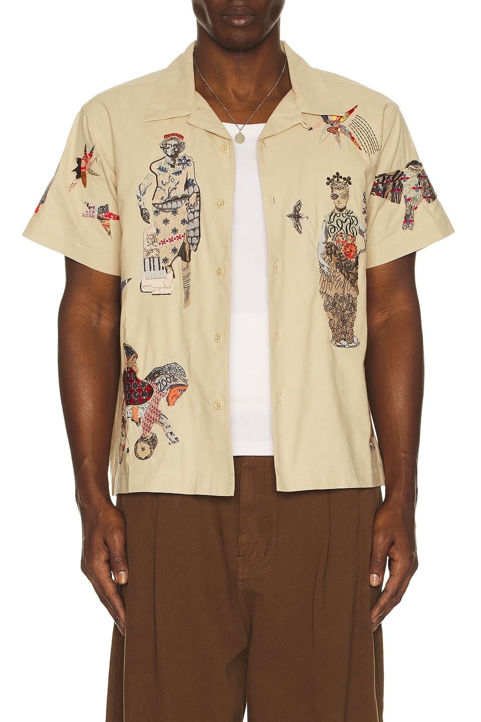 revolve Collage Camp Shirt