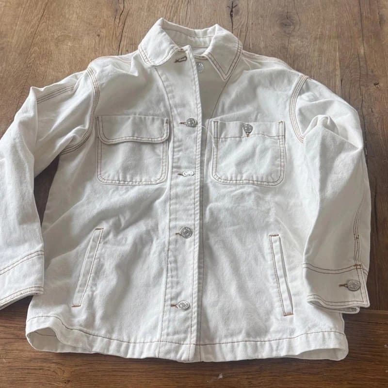Bershka Bershka Cream Denim Jacket