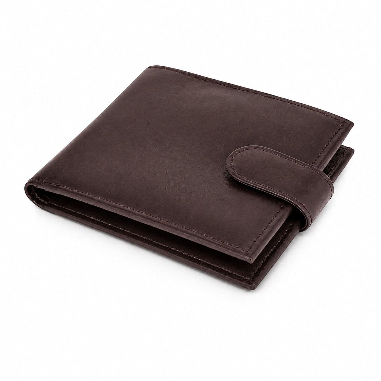 Woodland Leathers Woodland Leathers Men's Men's RFID Leather Bifold Wallet in Brown