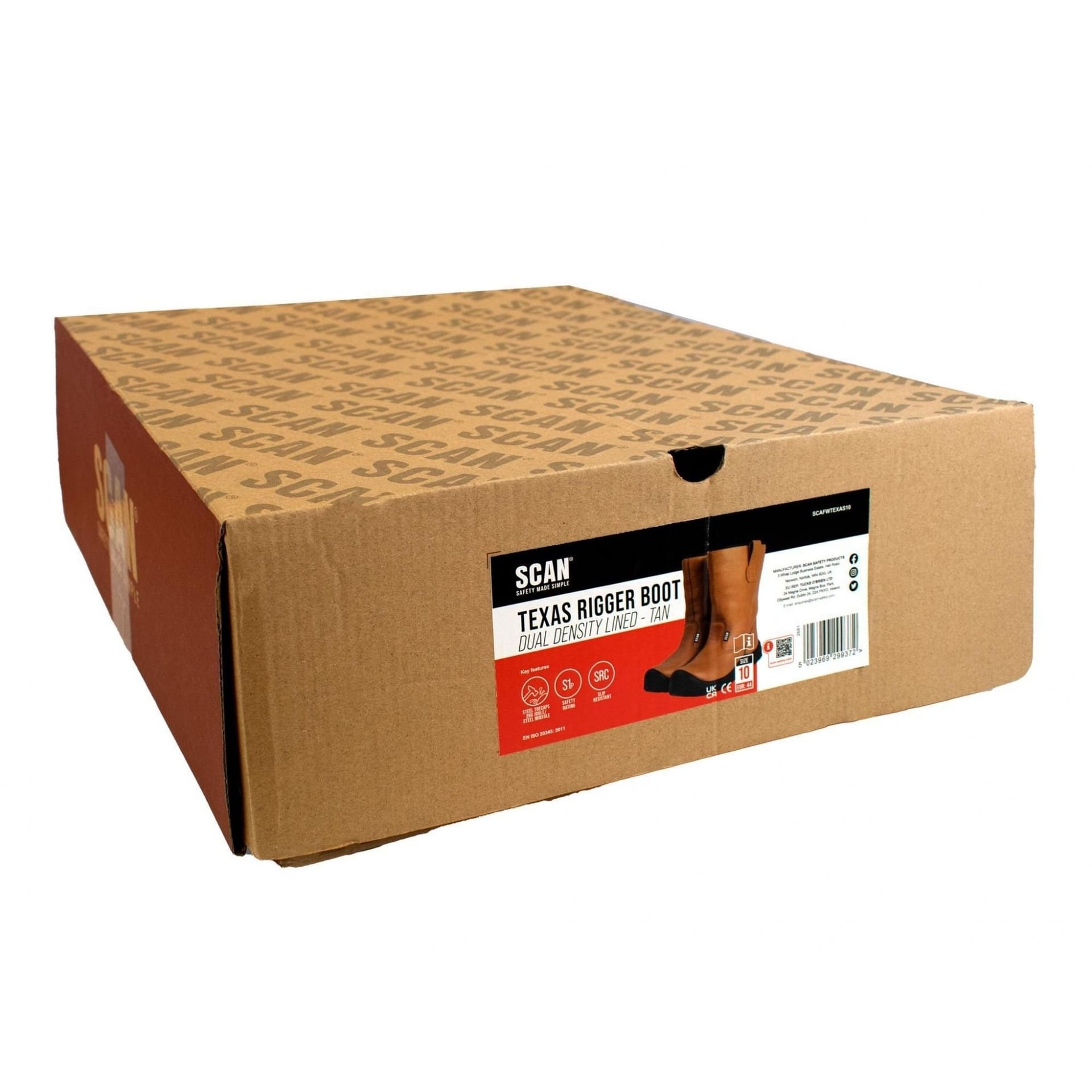 Scan Scan Men's Texas Lined Rigger Boots - 4