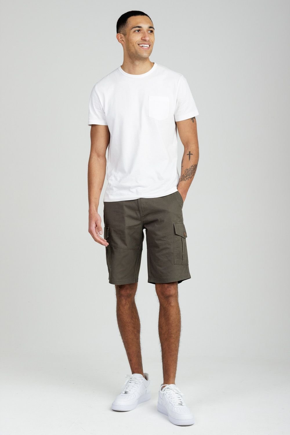 Tokyo Laundry Tokyo Laundry Men's Cotton Cargo Shorts in Khaki - 3