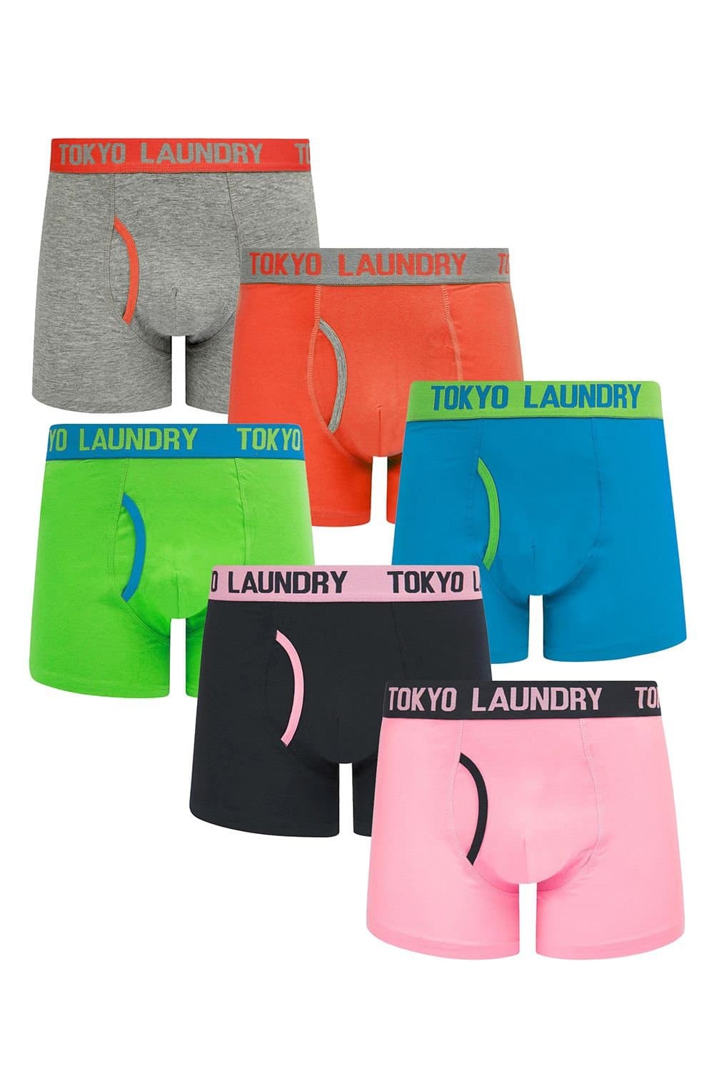 Tokyo Laundry Tokyo Laundry Men's 6-Pack Cotton Boxers in Lilac