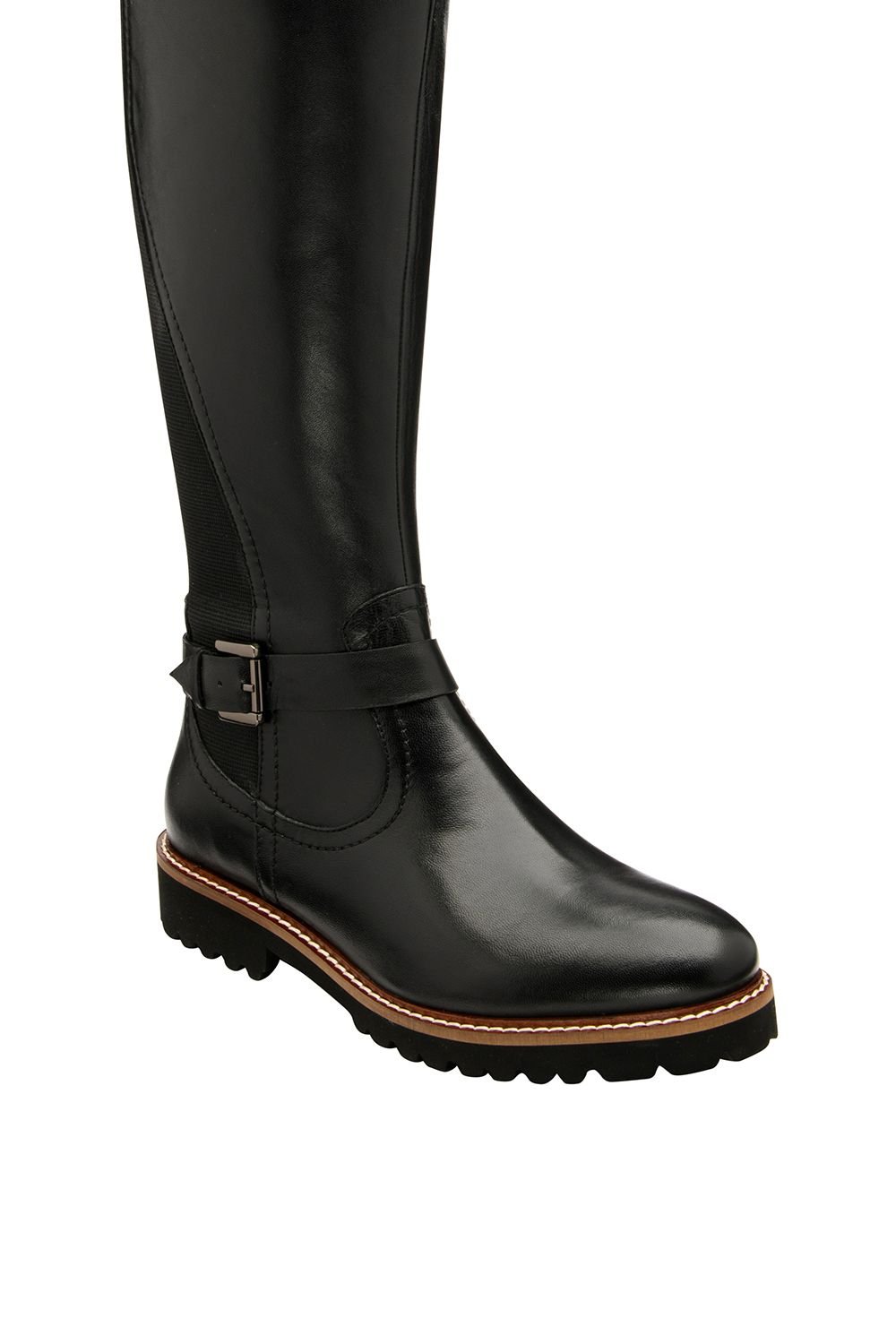 Lotus Lotus Women's 'Belvedere' Leather Knee-High Boots in Black - 1