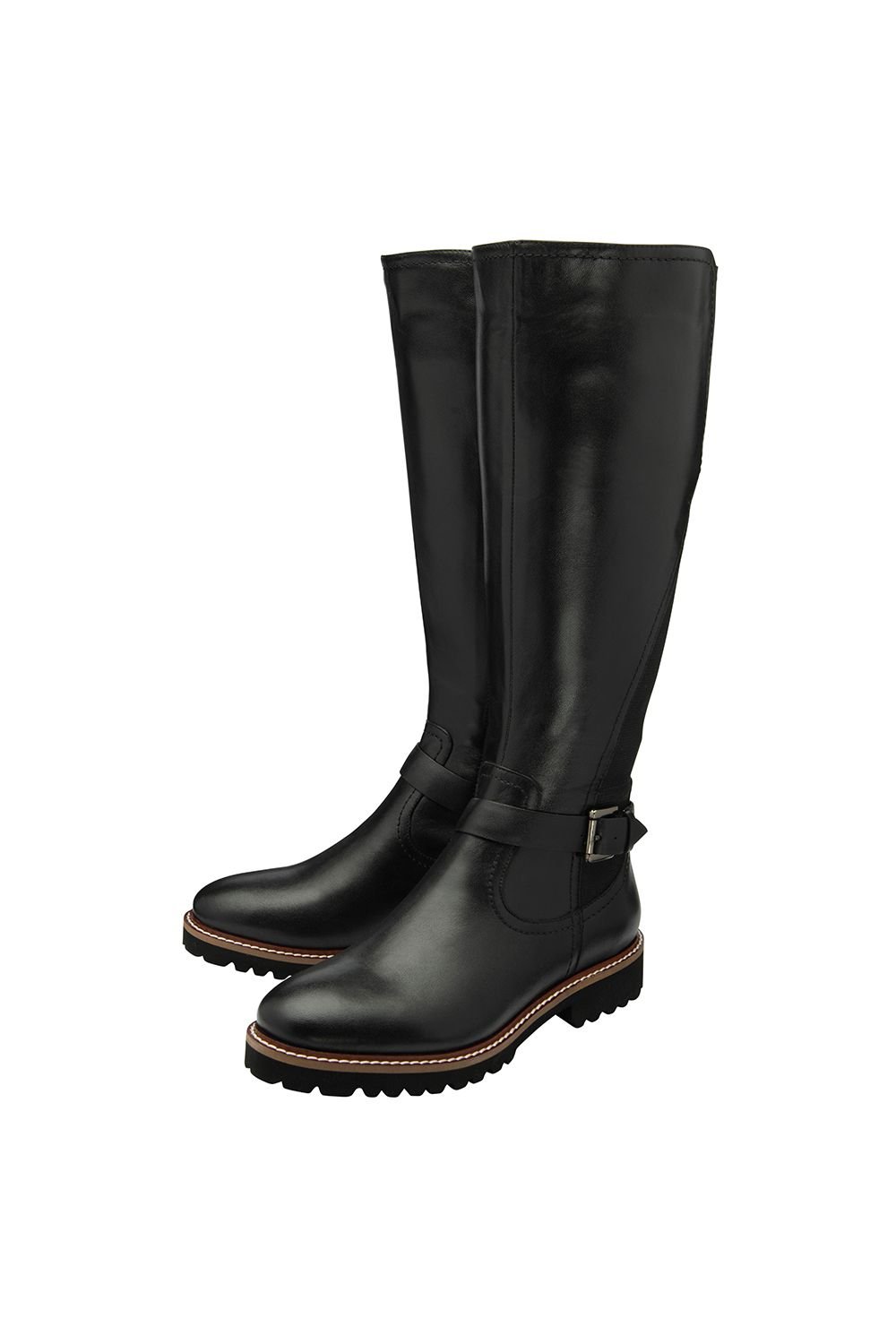 Lotus Lotus Women's 'Belvedere' Leather Knee-High Boots in Black - 2