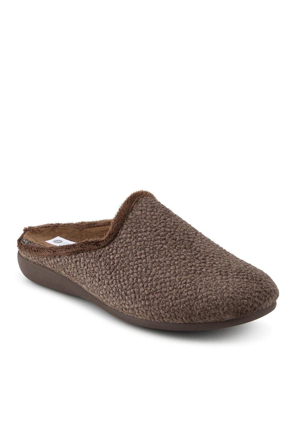 Pavers Pavers Men's Soft Cushioning Mule Slippers With Grip Sole in Brown