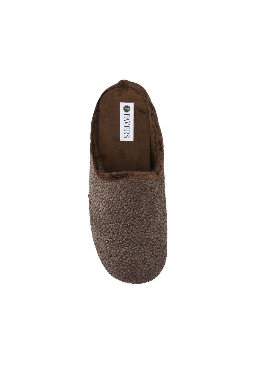 Pavers Pavers Men's Soft Cushioning Mule Slippers With Grip Sole in Brown - 4