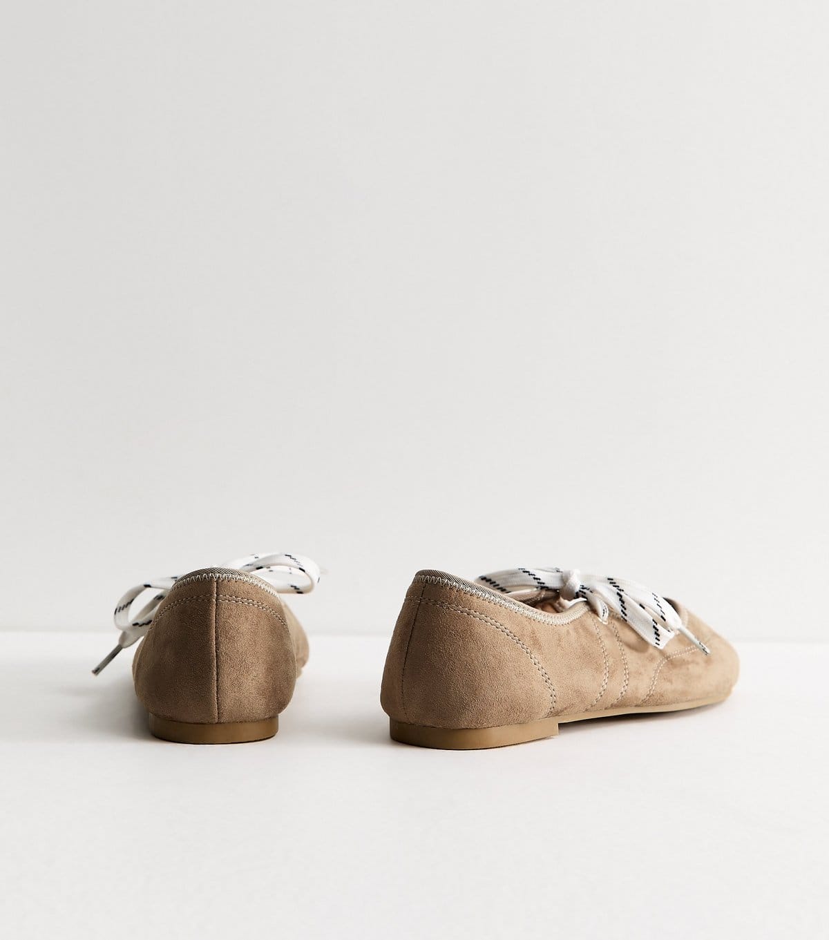 New Look Women's Camel Faux Suede Lace Up Mary Jane Pumps Vegan New Look - 4