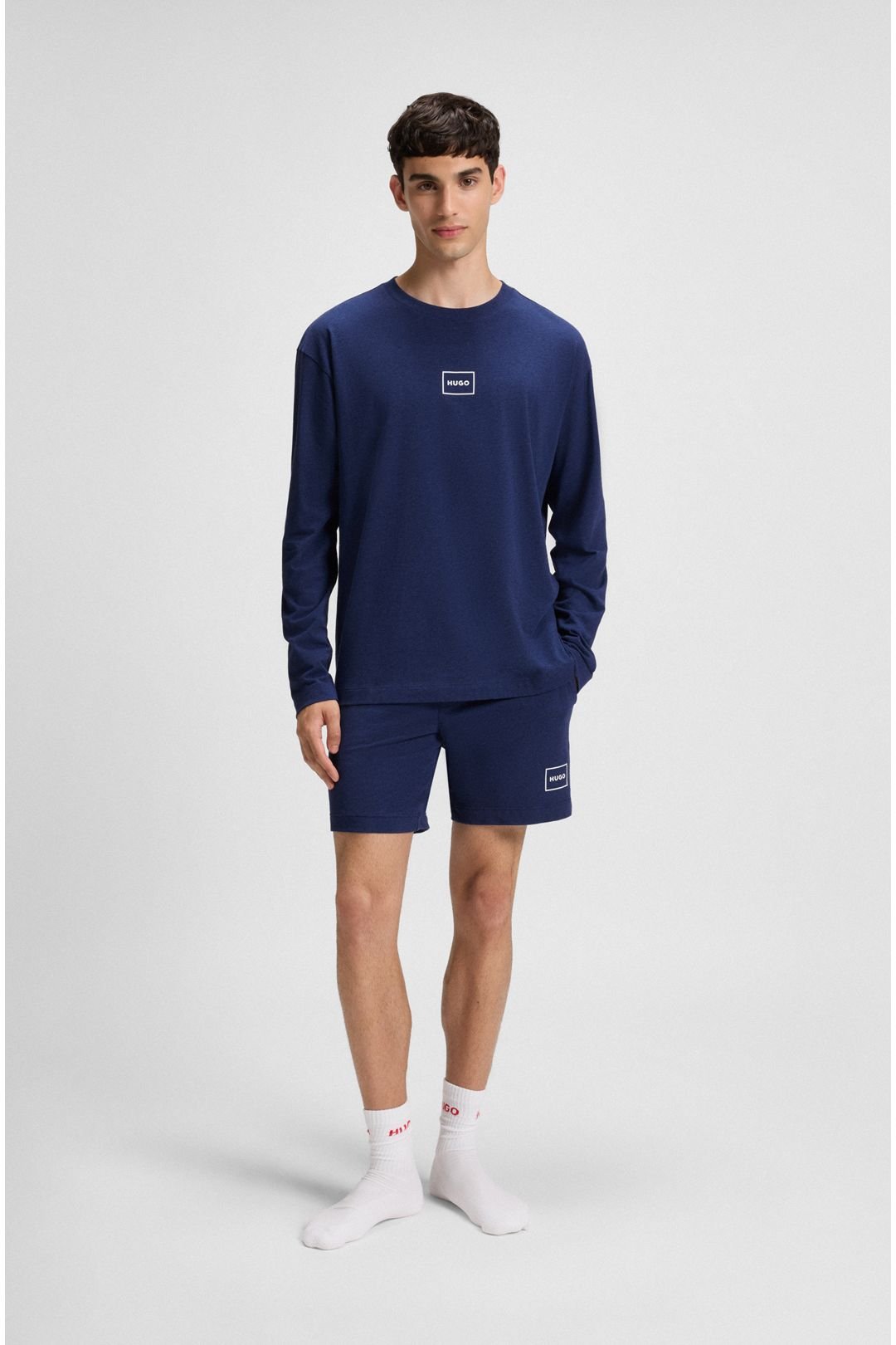 HUGO Hugo Men's Laze Longsleeve Dark Blue - 3