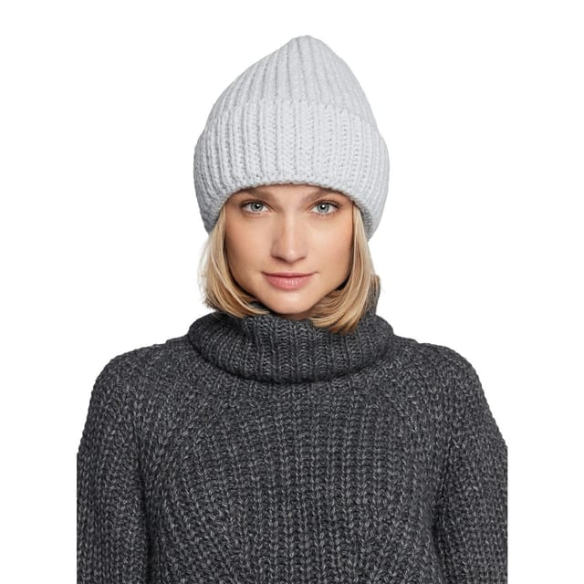 4F 4F Men's H4Z22 CAD017 Chunky Knit Beanie in Light Blue - 2