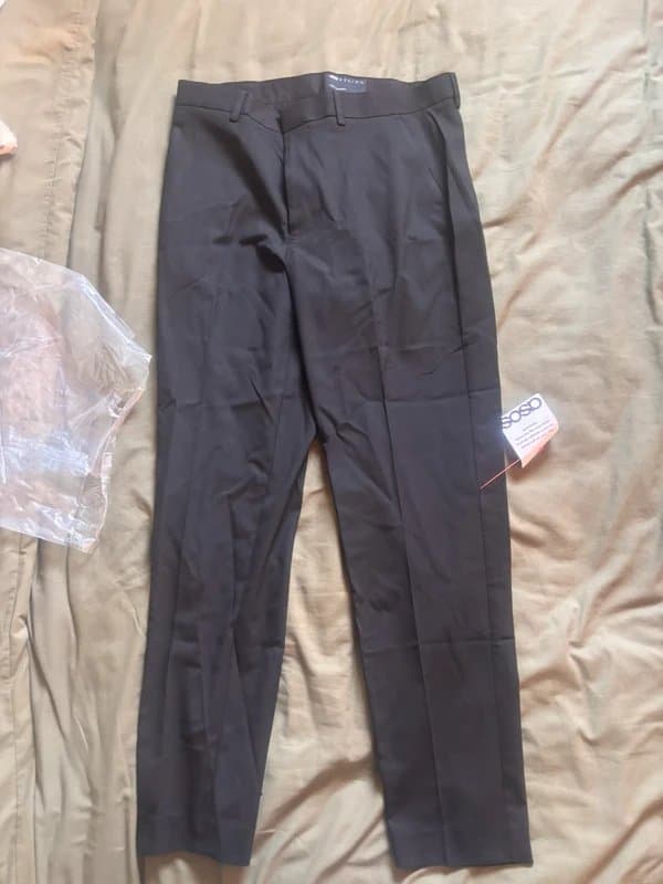 ASOS Design Black Tapered Suit Trousers ASOS W32 L32