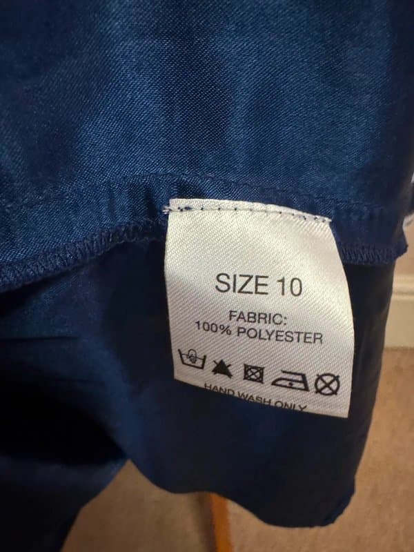 Source Unknown Blue Halter neck maxi dress