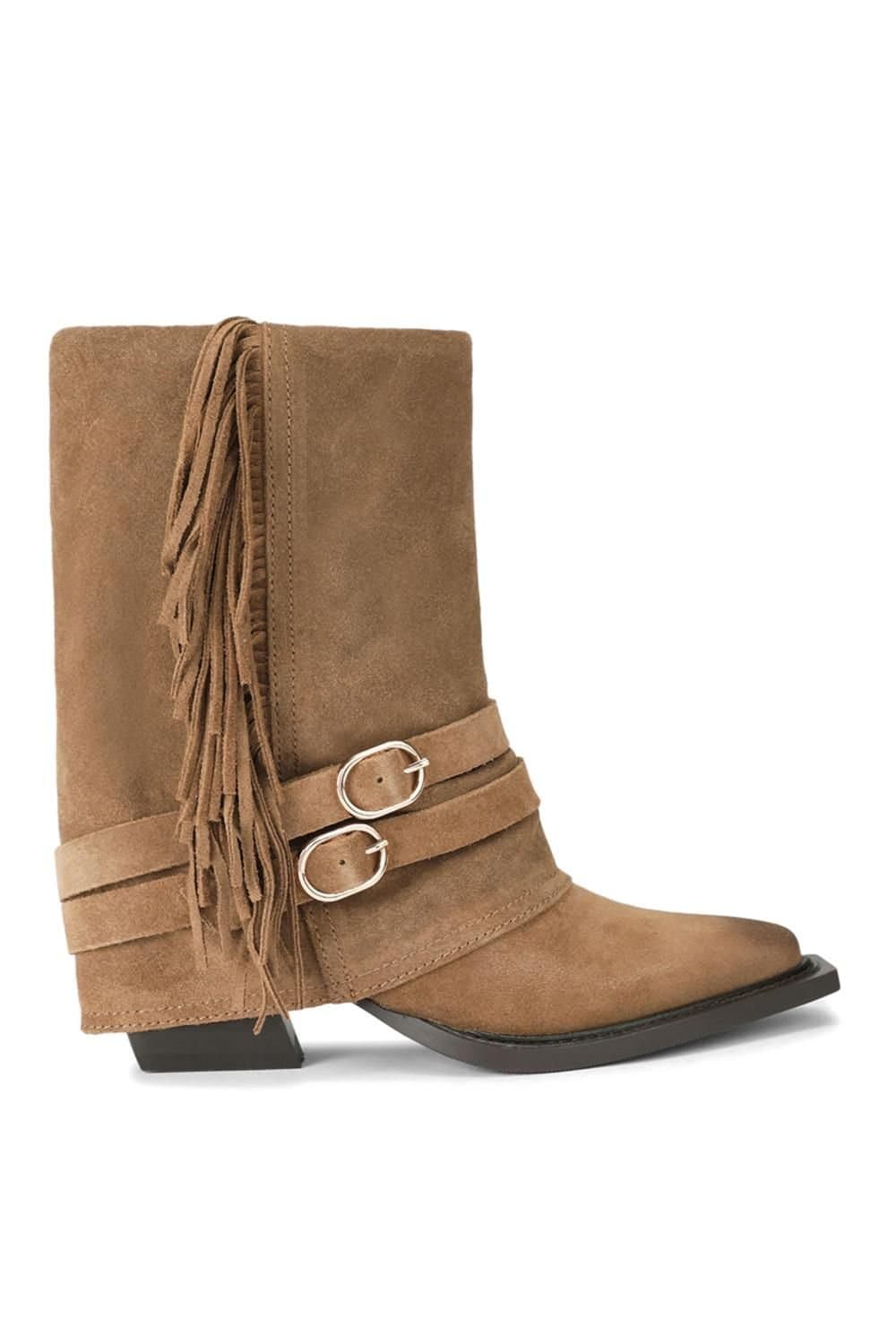 Steve Madden STEVE MADDEN Women's 'Hadly Brown' Suede Boots in Dark Brown