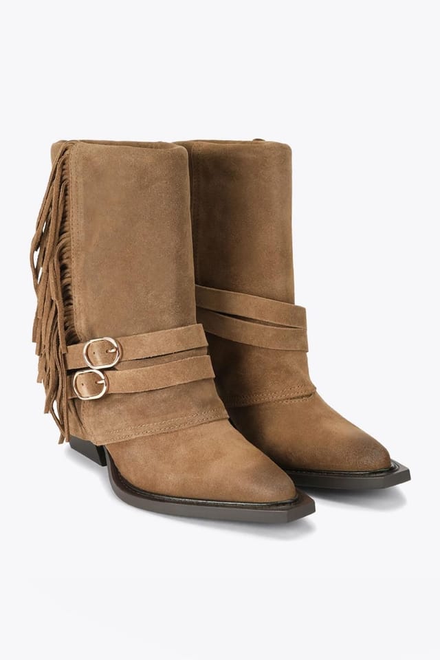 Steve Madden STEVE MADDEN Women's 'Hadly Brown' Suede Boots in Dark Brown - 2