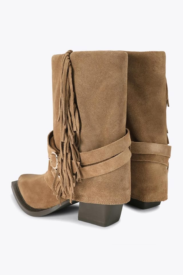 Steve Madden STEVE MADDEN Women's 'Hadly Brown' Suede Boots in Dark Brown - 3