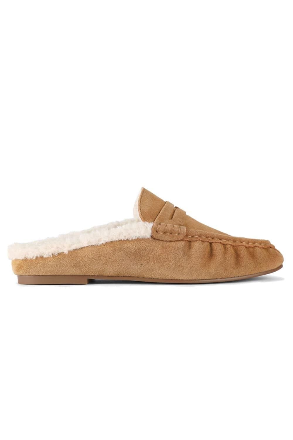 Steve Madden STEVE MADDEN Women's 'Rafe Tan Leather' Leather Flats