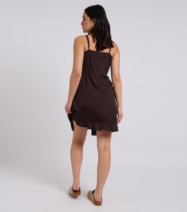 Urban Bliss Women's Brown Frill Trim Cami Tea Dress Urban Bliss New Look - 3