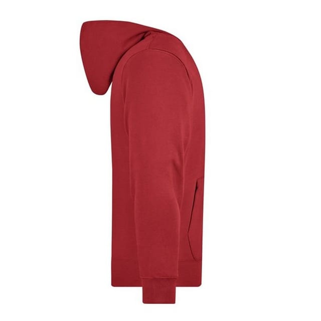 James and Nicholson James and Nicholson Men's Full Zip Hoodie in Red - 3