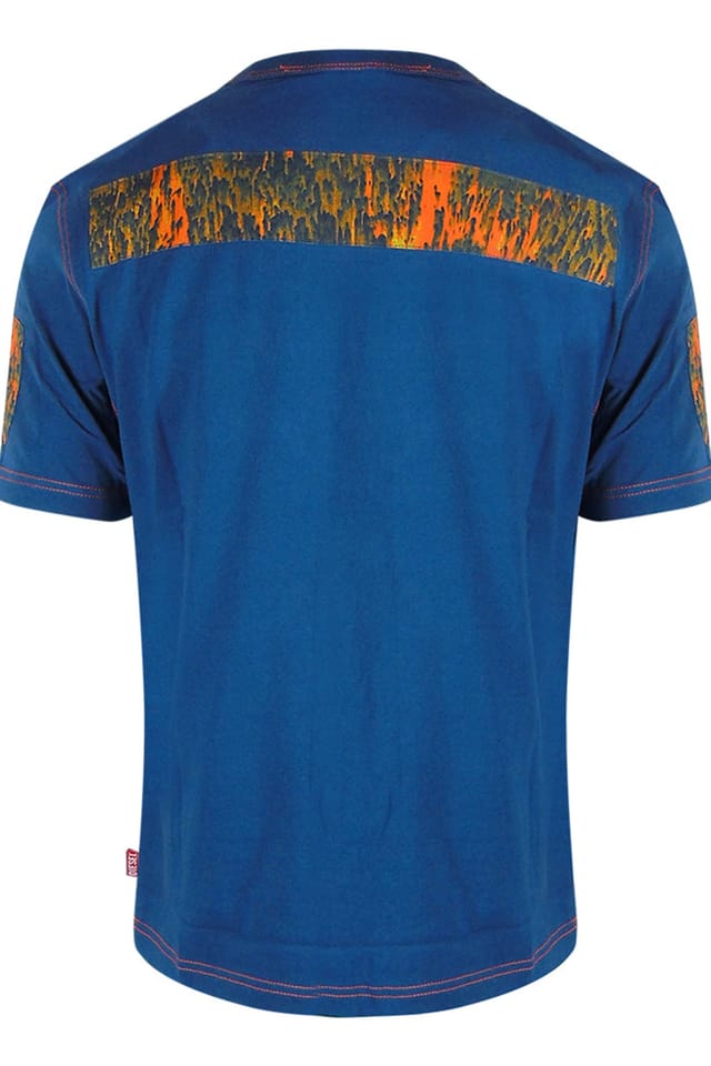 Diesel Diesel Men's Short Sleeve Round T-shirt in Cobalt - 2