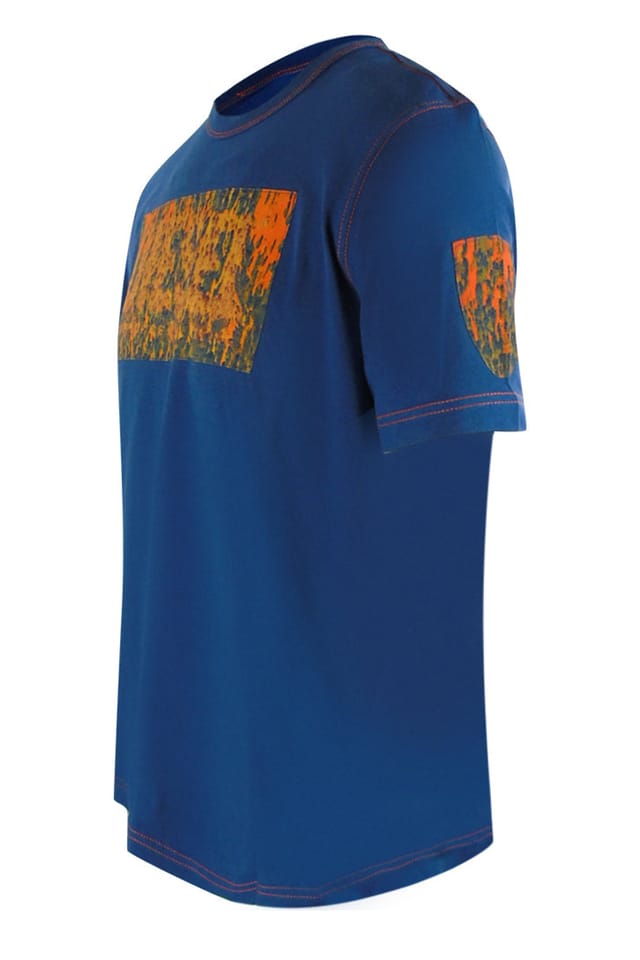 Diesel Diesel Men's Short Sleeve Round T-shirt in Cobalt - 3