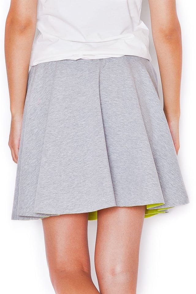 Love Lace Love Lace Women's Everyday Elastic Waist Skirt with Pockets in Grey - 2