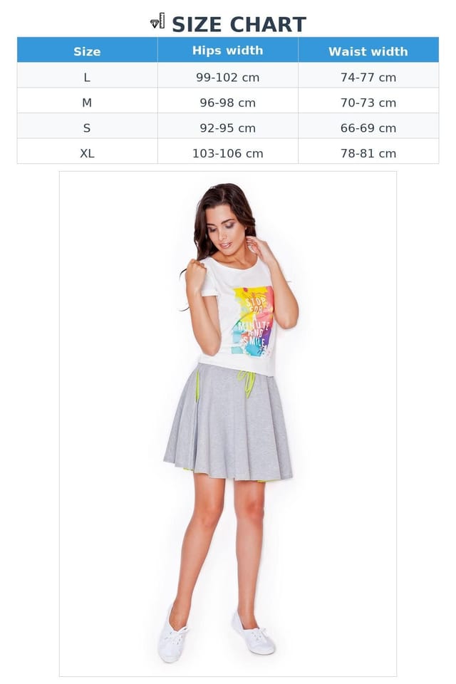 Love Lace Love Lace Women's Everyday Elastic Waist Skirt with Pockets in Grey - 3