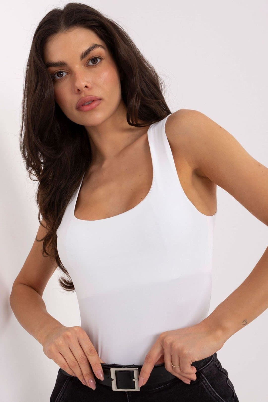 Love Lace Love Lace White Sleeveless T-Shirt for Everyday