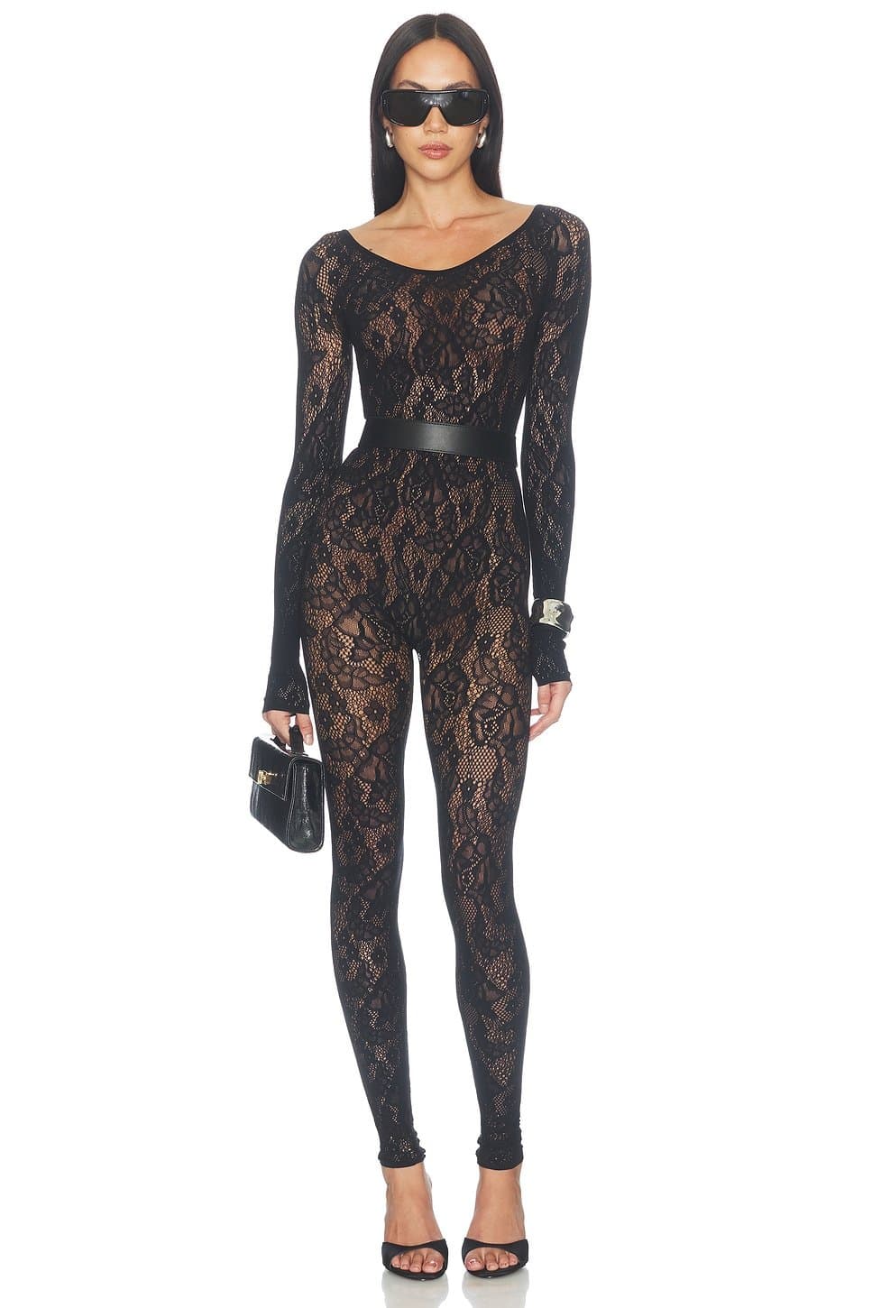 revolve Infinite Rose Net Jumpsuit