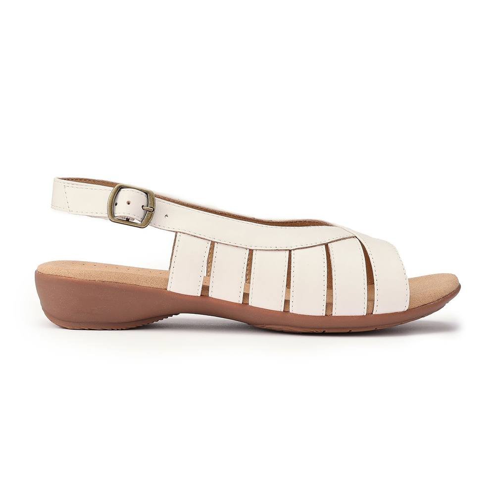 Hotter Hotter Women's 'Sundown' Slingback Sandals in Cream - 4