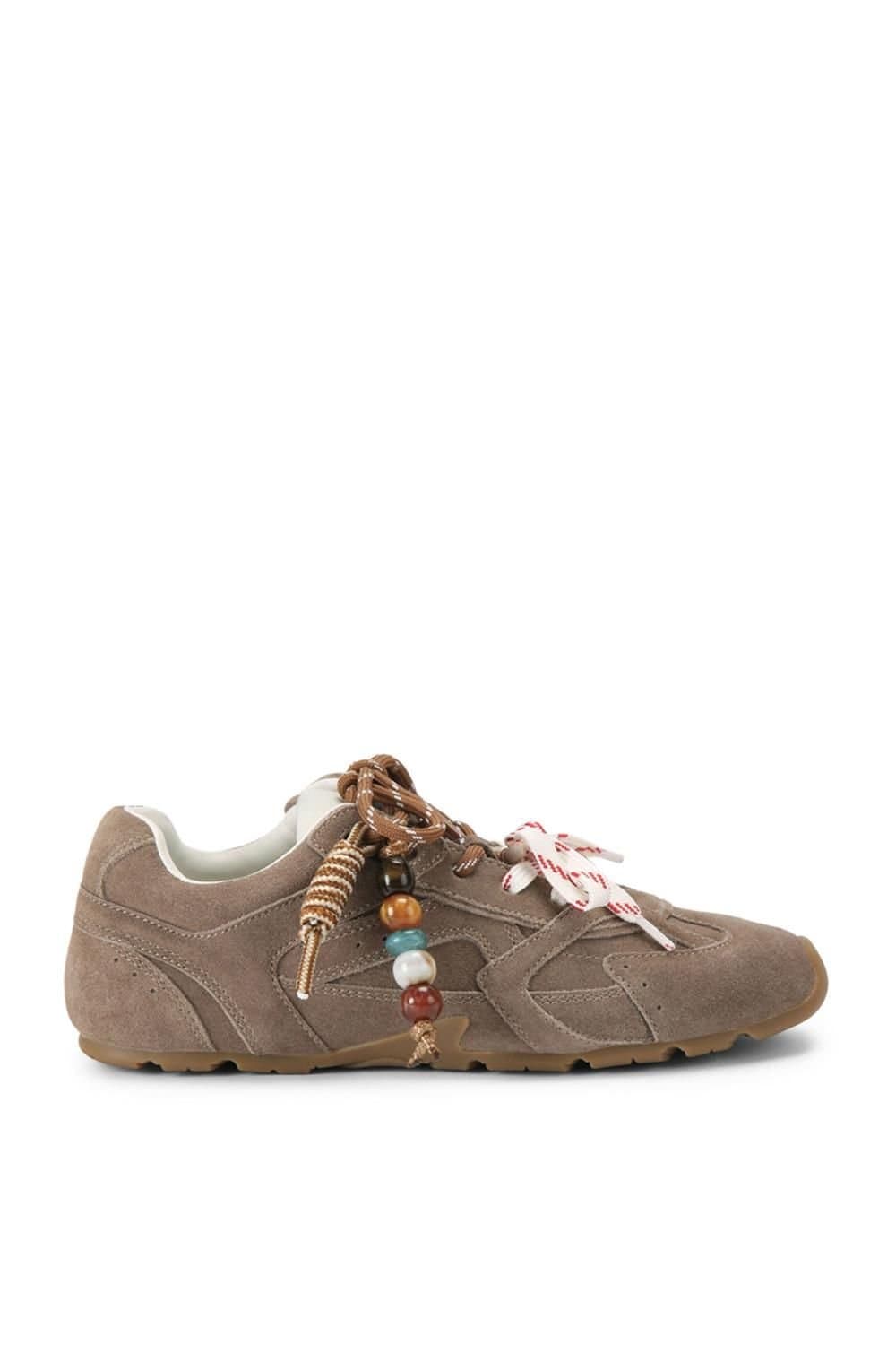 Steve Madden STEVE MADDEN Women's 'Aziel Taupe Charm' Suede Trainers