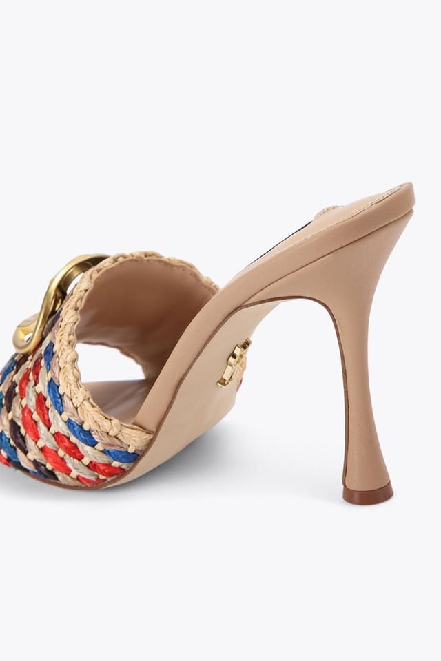 Steve Madden STEVE MADDEN Women's 'Dappery Multi Raffia' Heels - 3