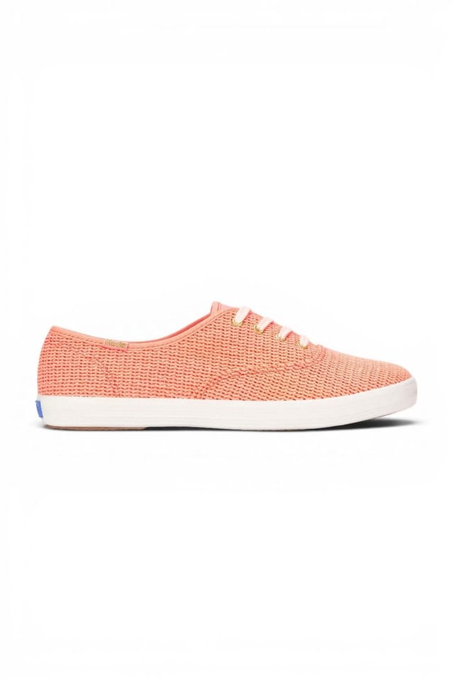 keds Keds Women's Champion Cotton Mesh Lace Up in Coral - 2