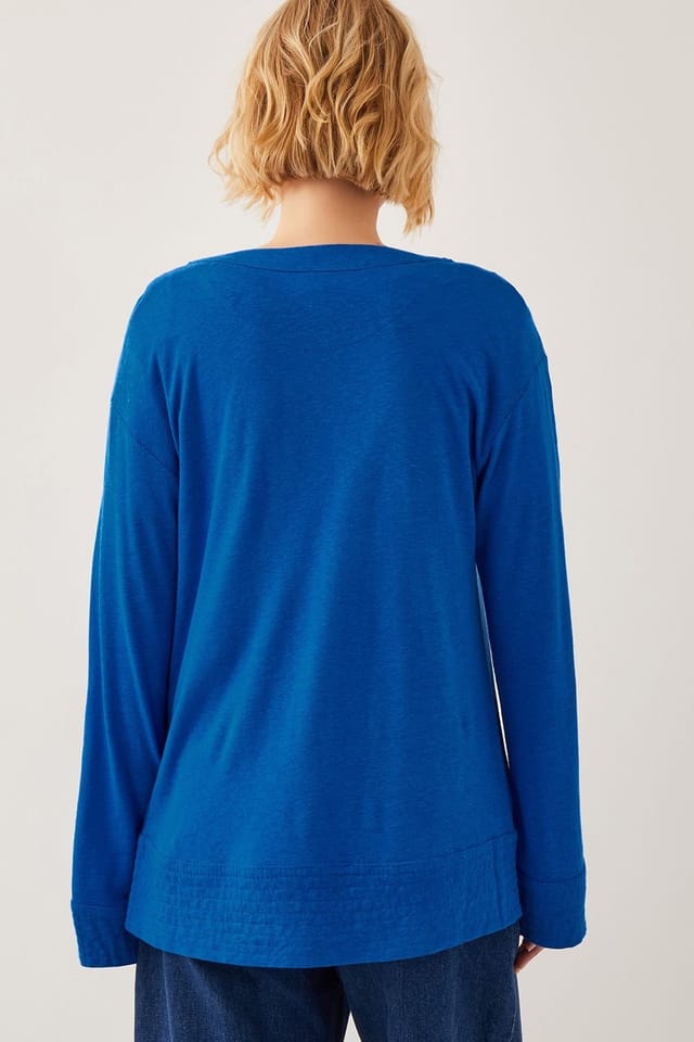 Monsoon Monsoon Women's Sky Linen-Blend Jacket Blue - 3