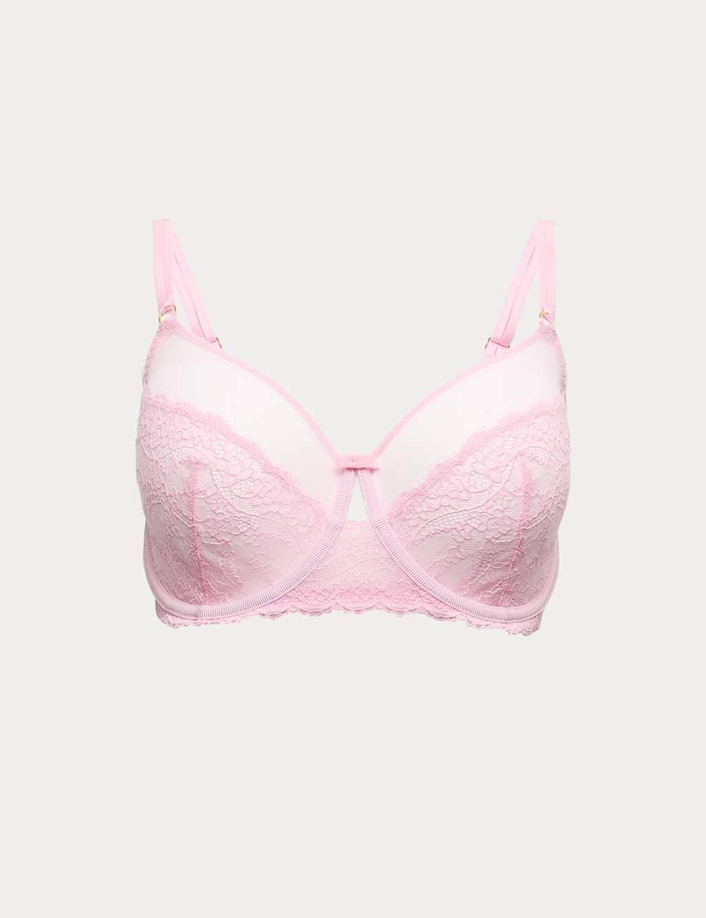 Marks & Spencer M&S Ida Lace Wired Minimiser Bra (C-G) Pink Sorbet - 2