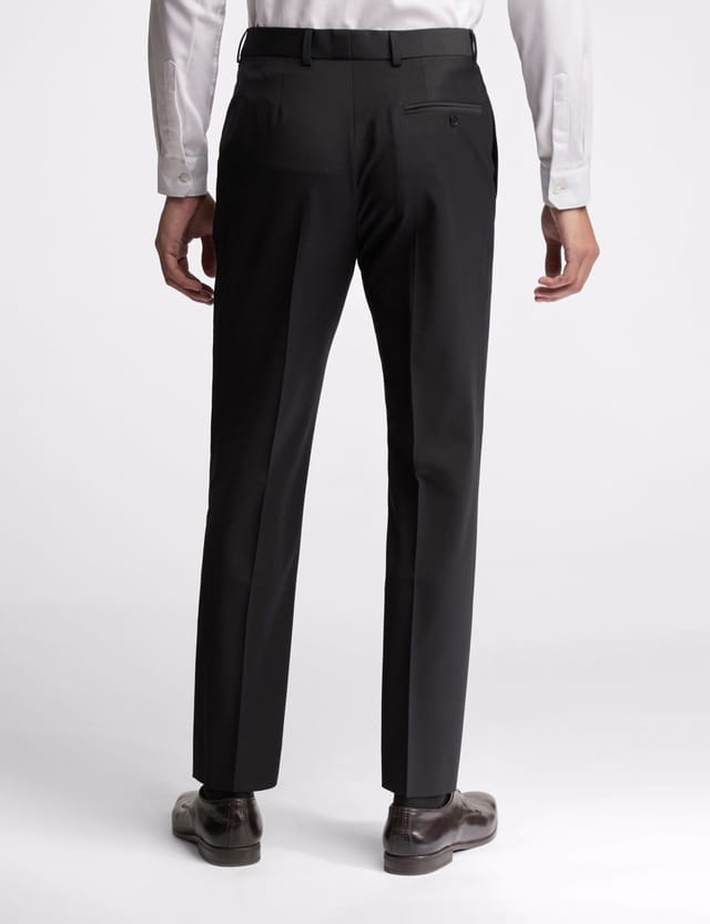 Ted Baker Ted Baker Men's Premium Black Panama Slim Suit Trousers - 2