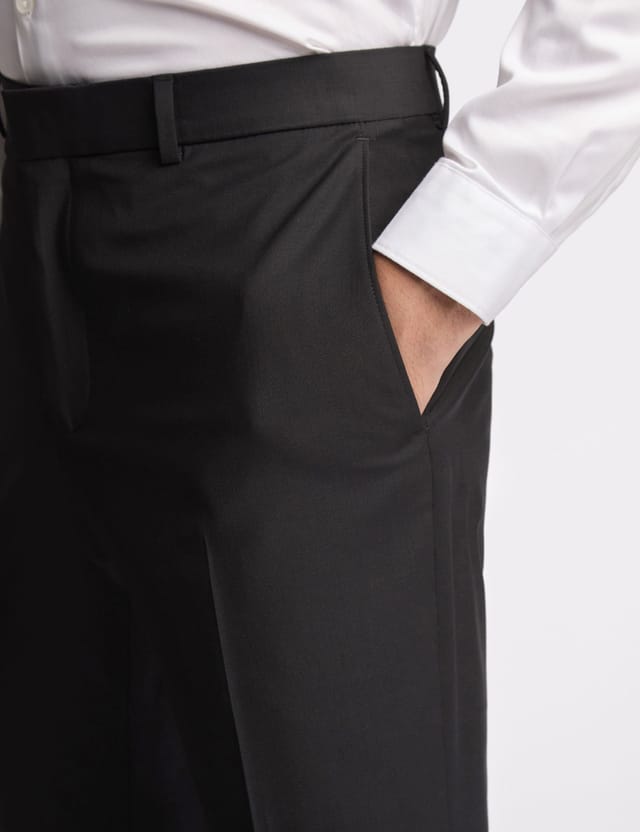 Ted Baker Ted Baker Men's Premium Black Panama Slim Suit Trousers - 3