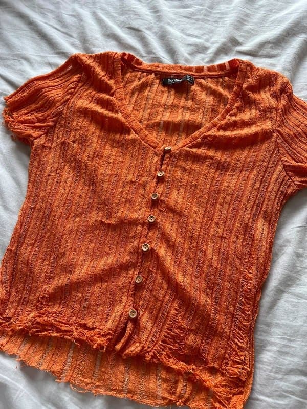Bershka Short sleeve summer knit cardigan