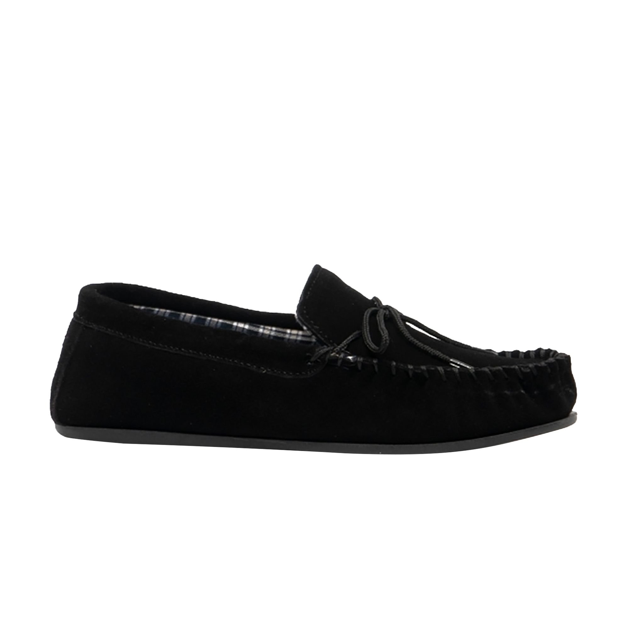Mokkers Mokkers Men's Bruce Real Suede Moccasin Slippers in Black - 4