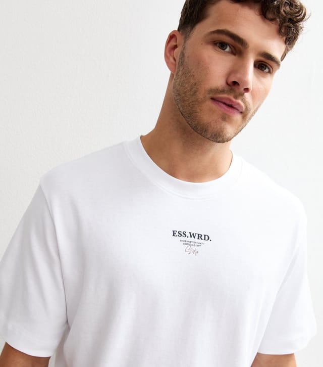 jack & jones Men's Ess Wrd Print T-Shirt Jack & Jones New Look - 3