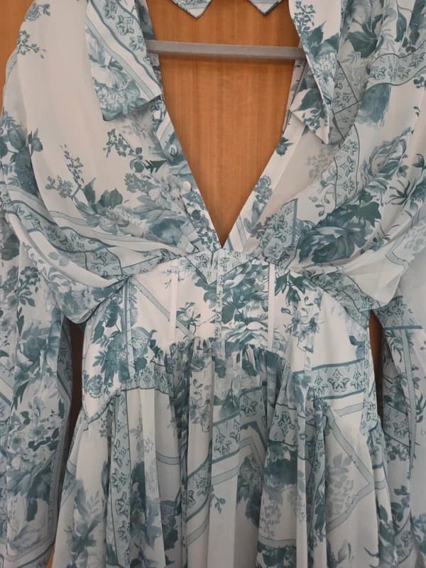 ASOS Design Floral print corset style dress - size 10