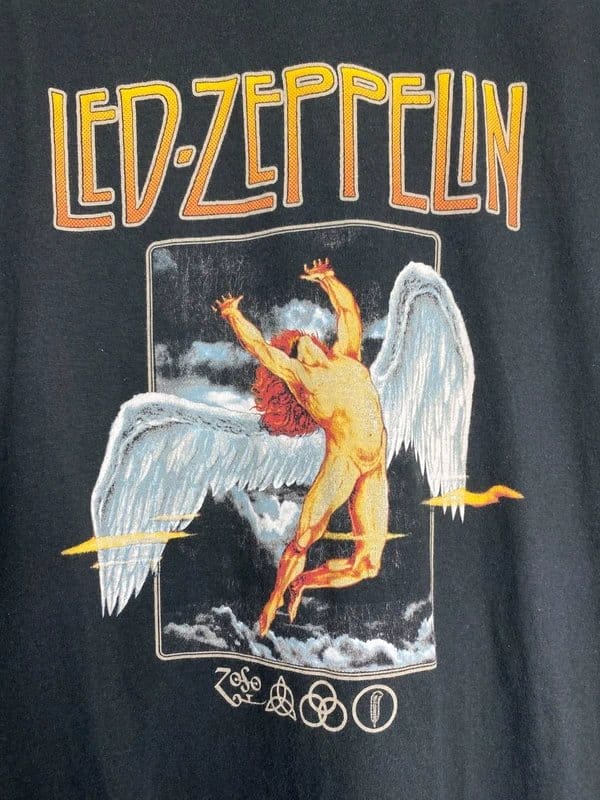 Led Zeppelin Led Zeppelin Graphic Band T Shirt Dark Grey Size Large Official Licensed Tee - 1