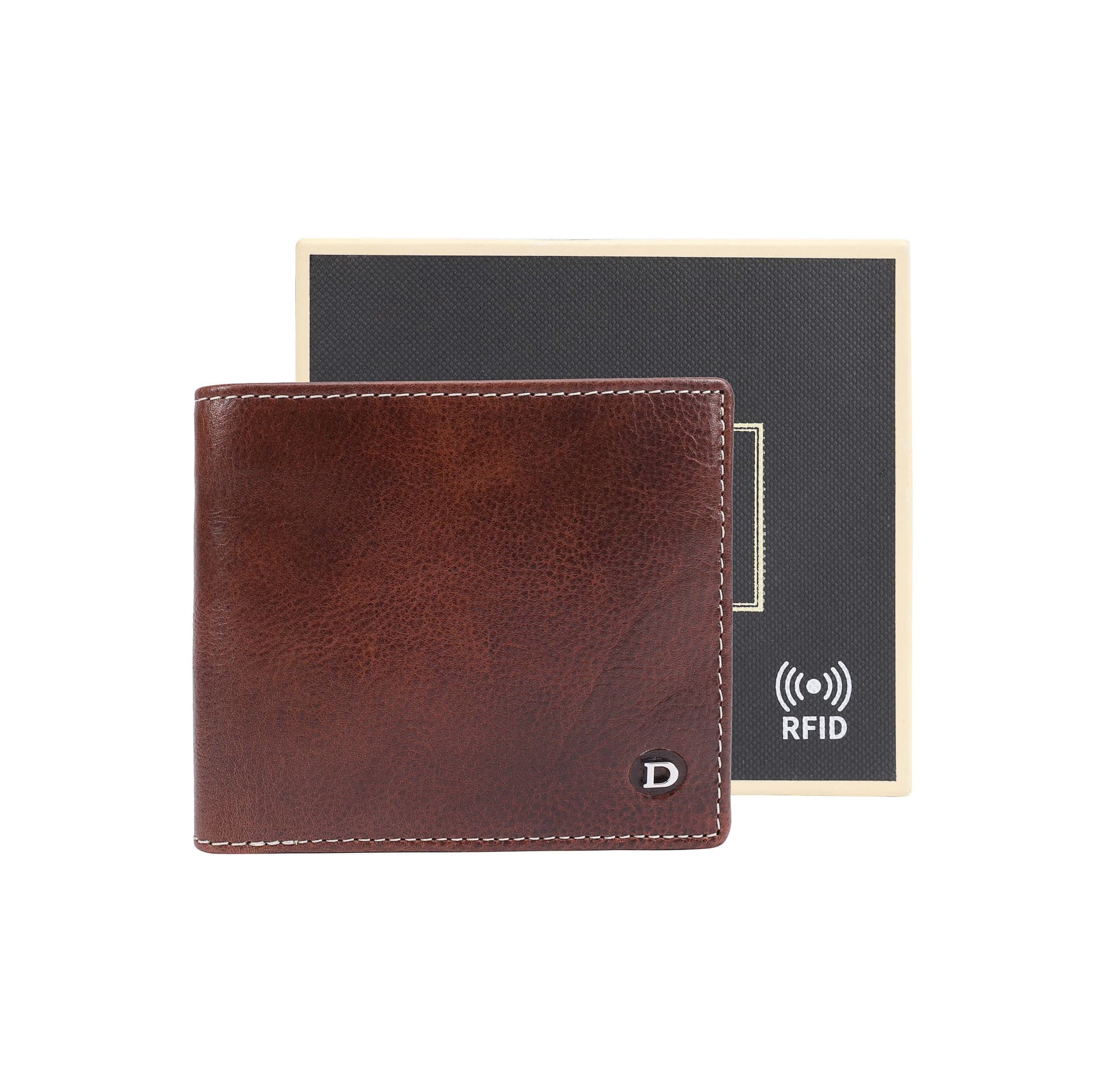 Dents Dents Men's Man Leathler Wallet in Brown