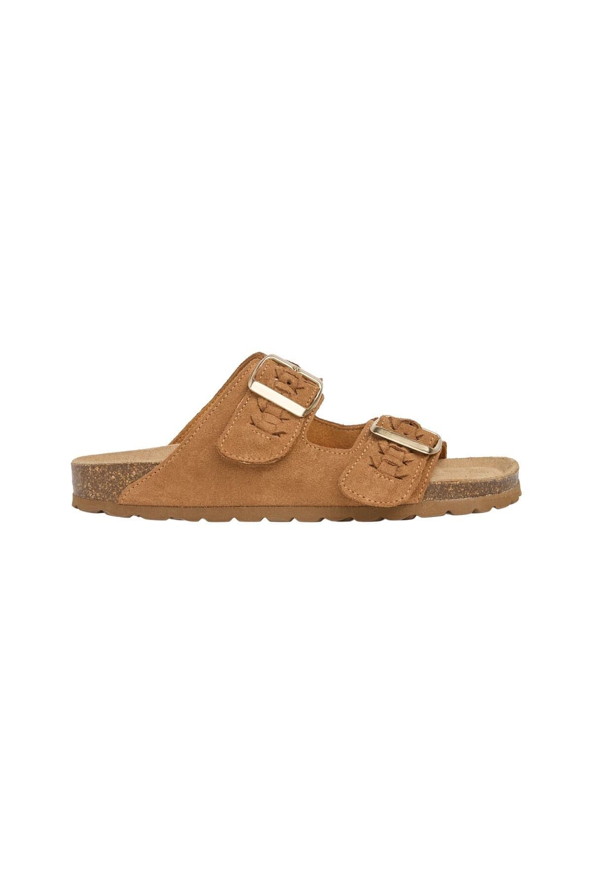 Celtic & Co Celtic & Co Women's Plait Detail Slide in Light Tan