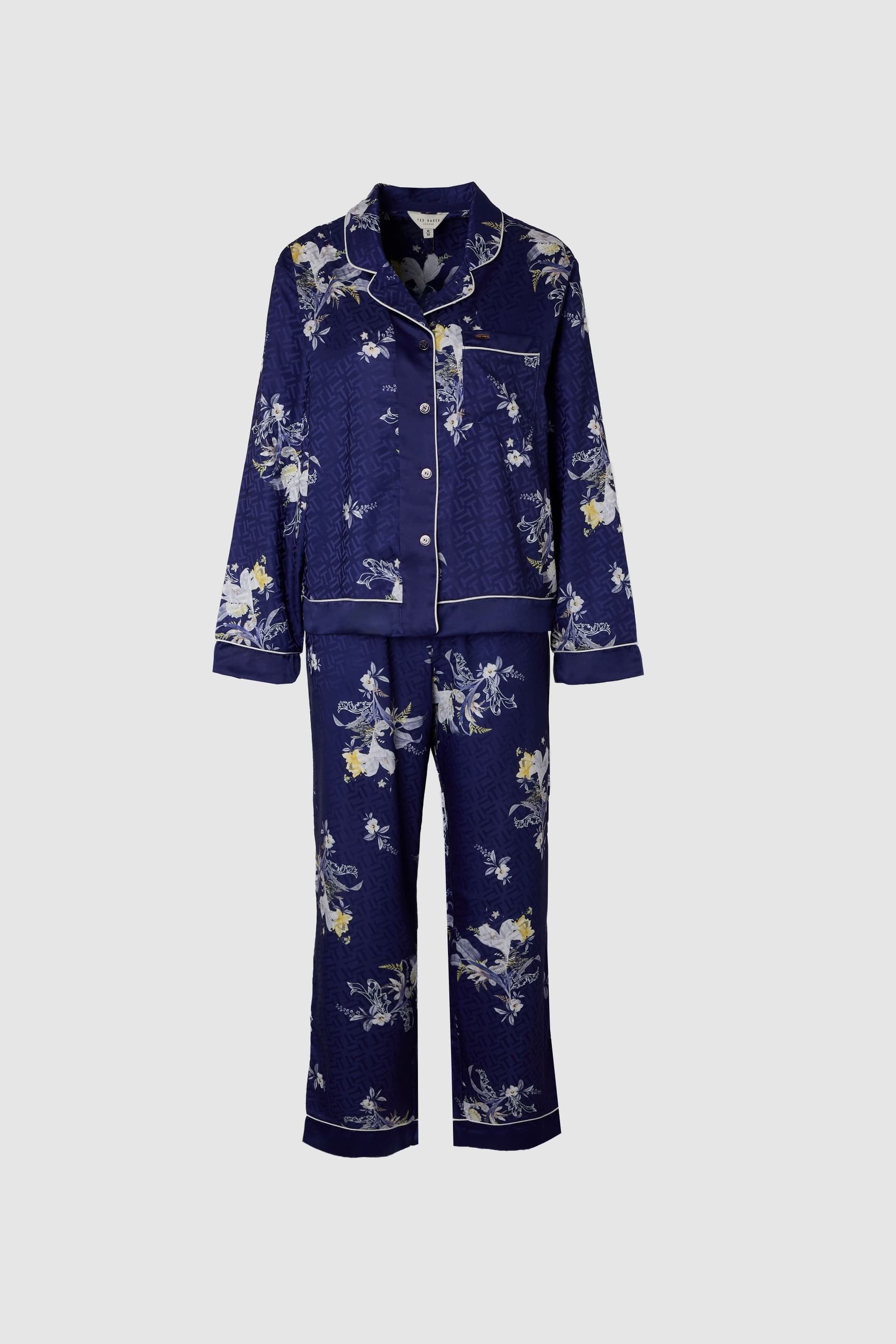 Ted Baker Ted Baker Women's Traditional Pj Set Navy Blue