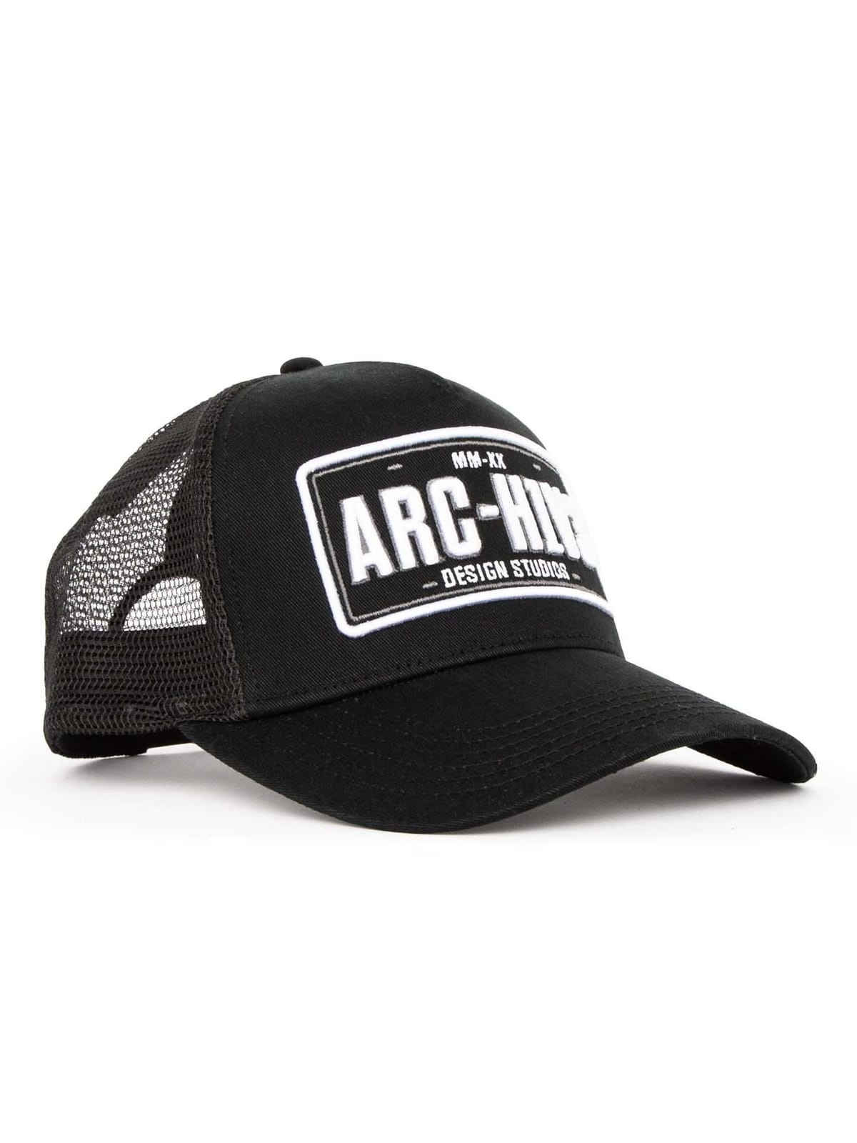 Archive Design Studio Archive Design Studio Men's Pitstop Trucker Cap in Black - 1