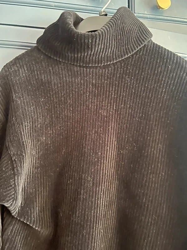 Bershka Ladies cord velvet roll neck