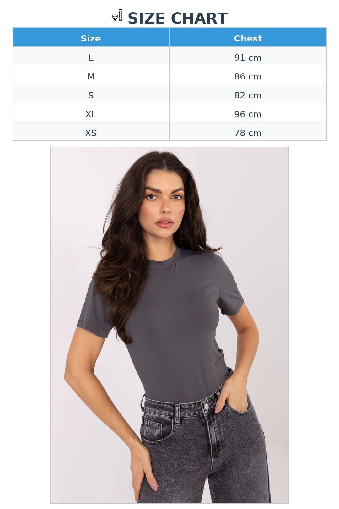 Love Lace Love Lace Women's Breathable Casual Short Sleeve Blouse in Grey - 4
