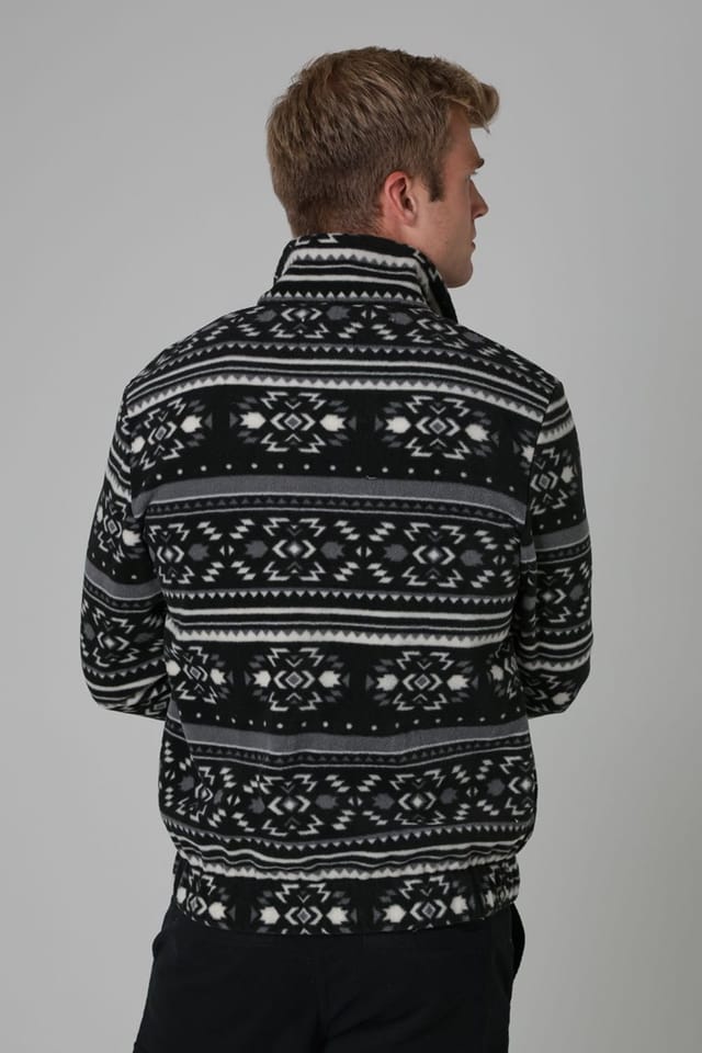 Nordam Nordam Men's Quarter Zip Funnel Neck Polar Fleece in Black - 2