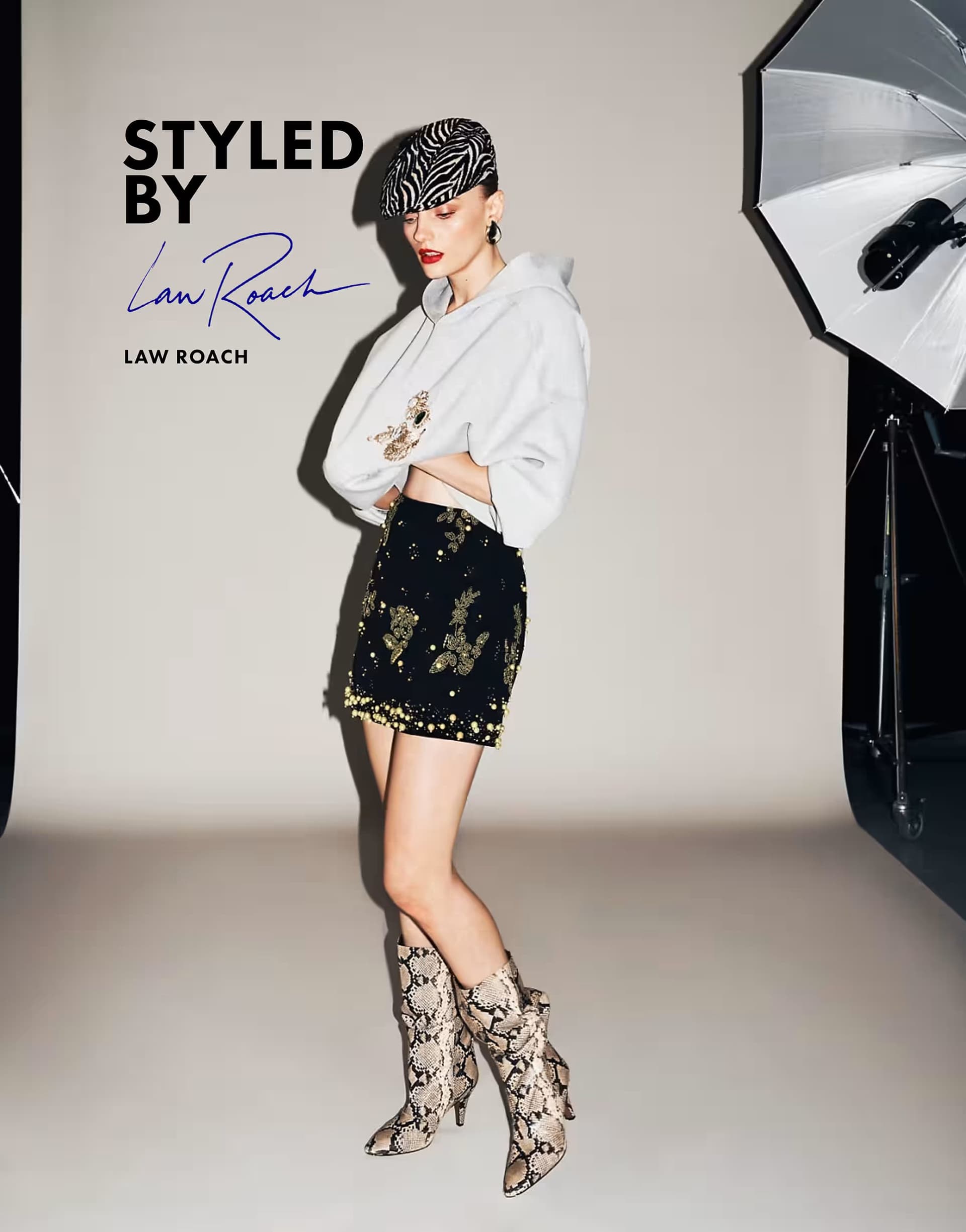 ASOS ASOS DESIGN bead embellished mini skirt in black