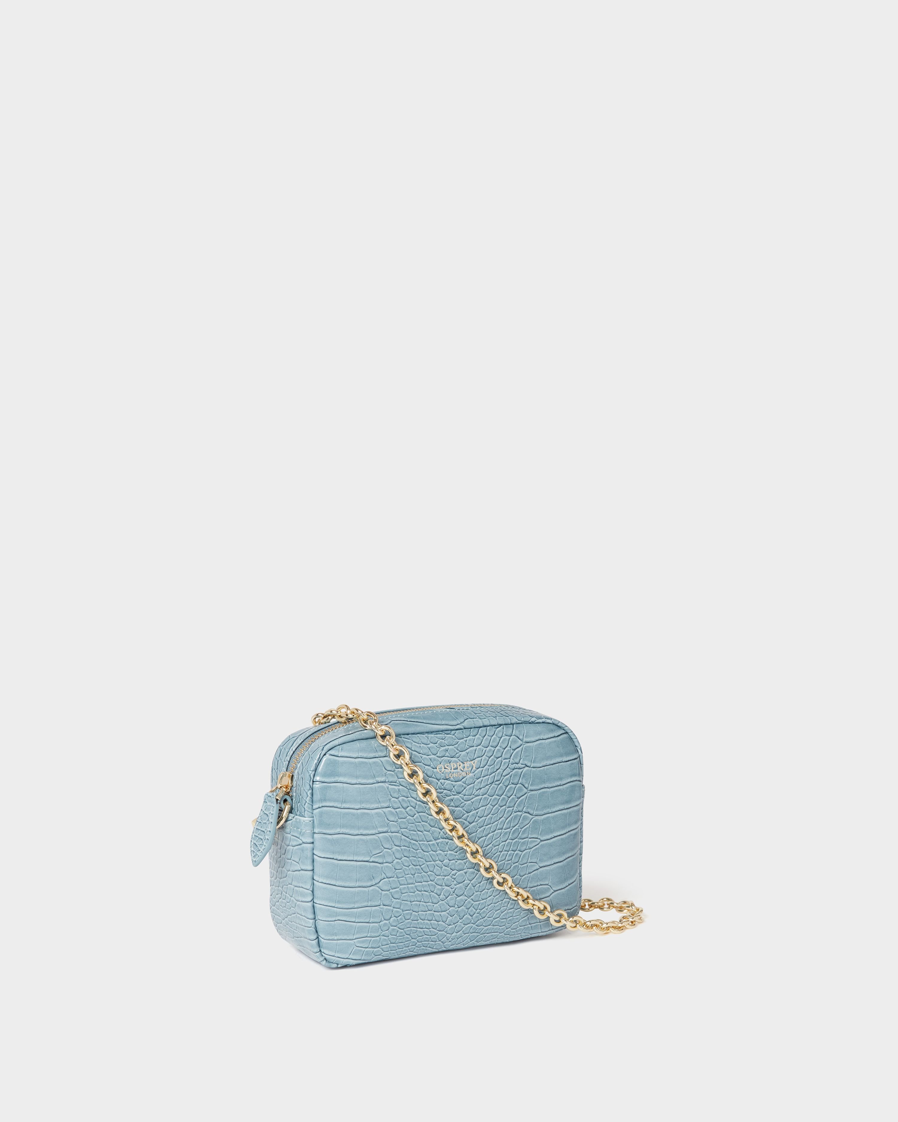 OSPREY LONDON OSPREY LONDON Women's The Fulham Crossbody Bag in Pale Blue - 2