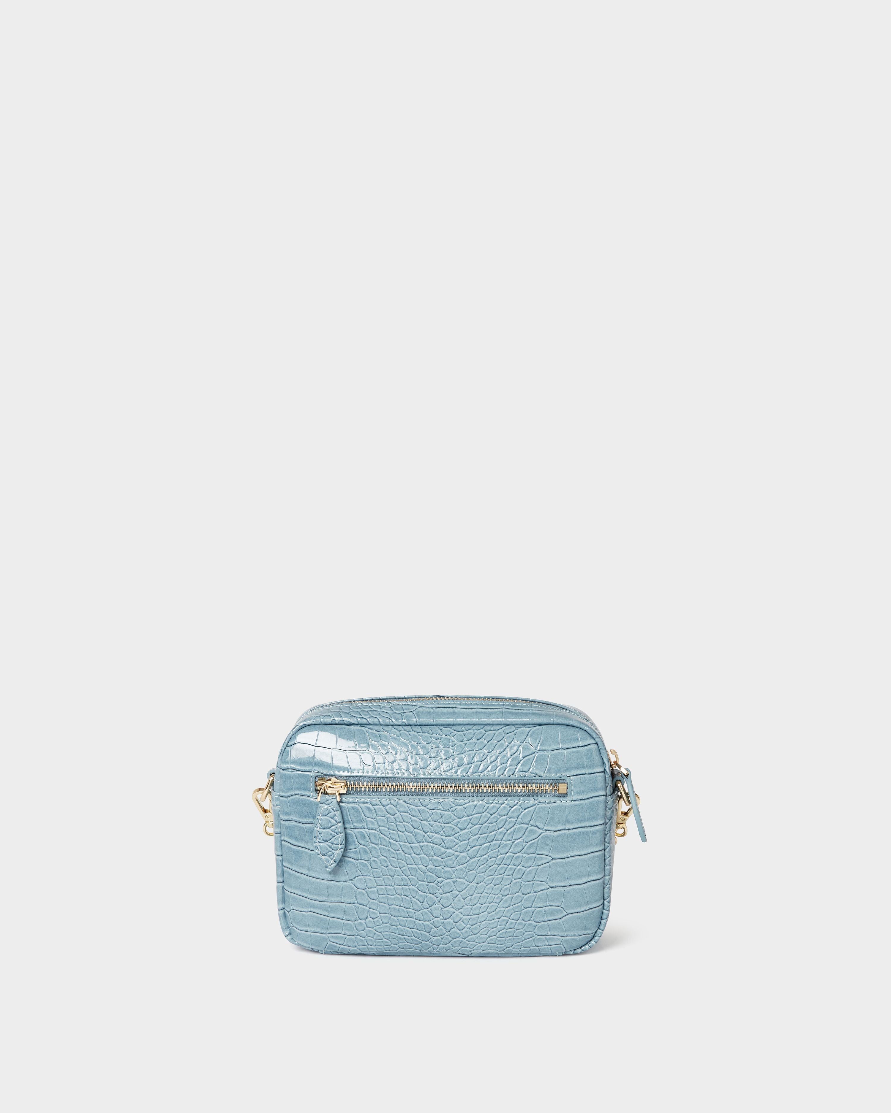 OSPREY LONDON OSPREY LONDON Women's The Fulham Crossbody Bag in Pale Blue - 3